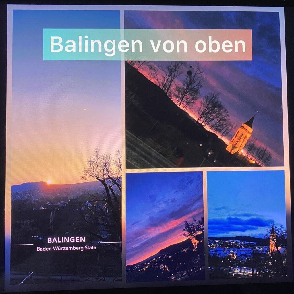 Farbcollage von Balingen