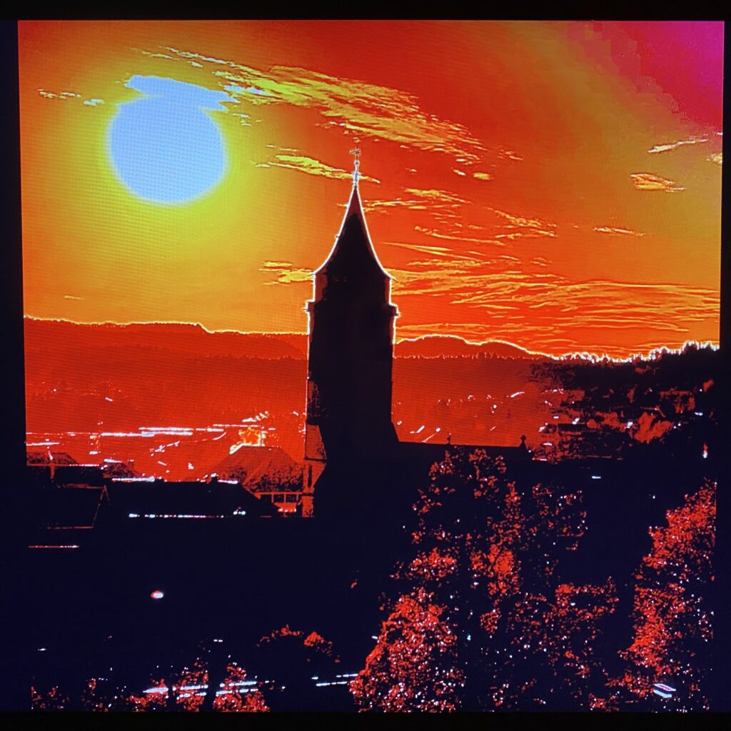 Überarbeitetes Foto mit Sonnenuntergangs Filter von Balingen