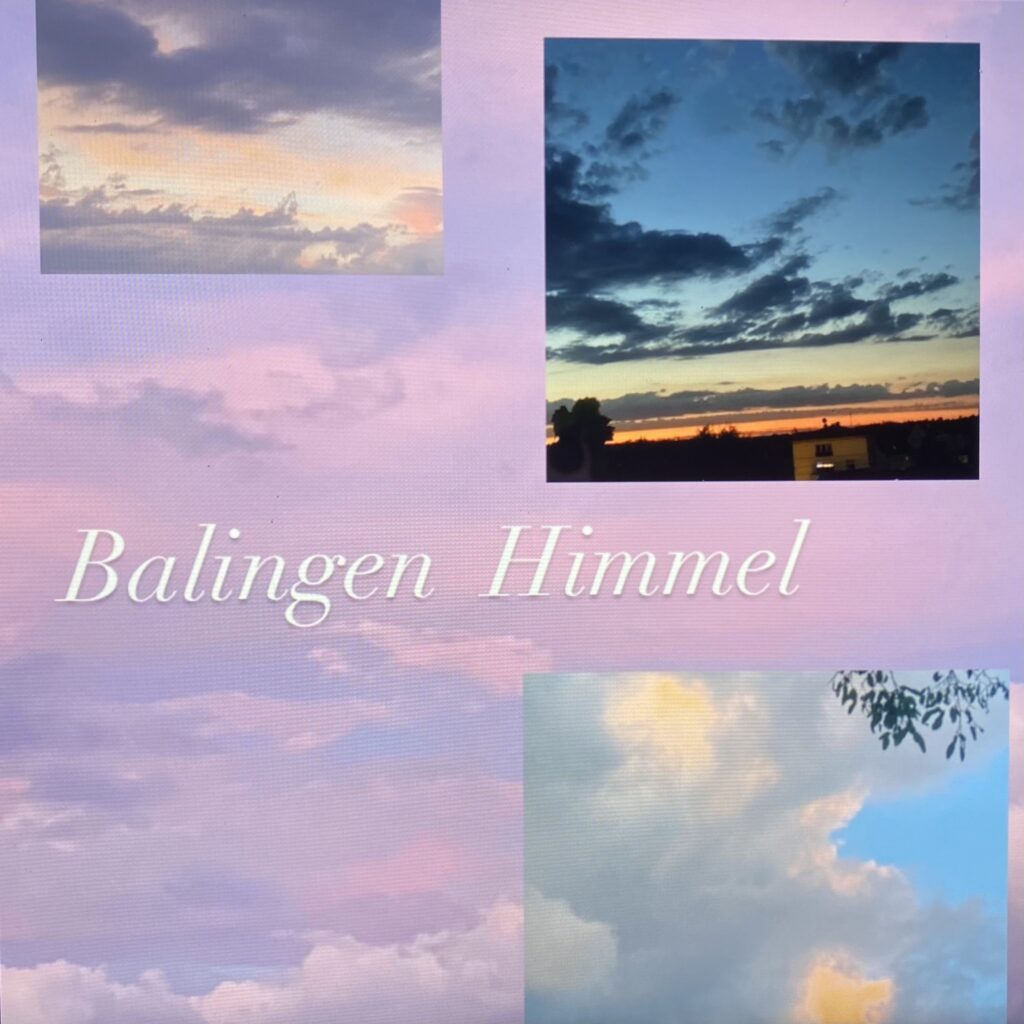 Himmel mit Fotocollage von Balingen
