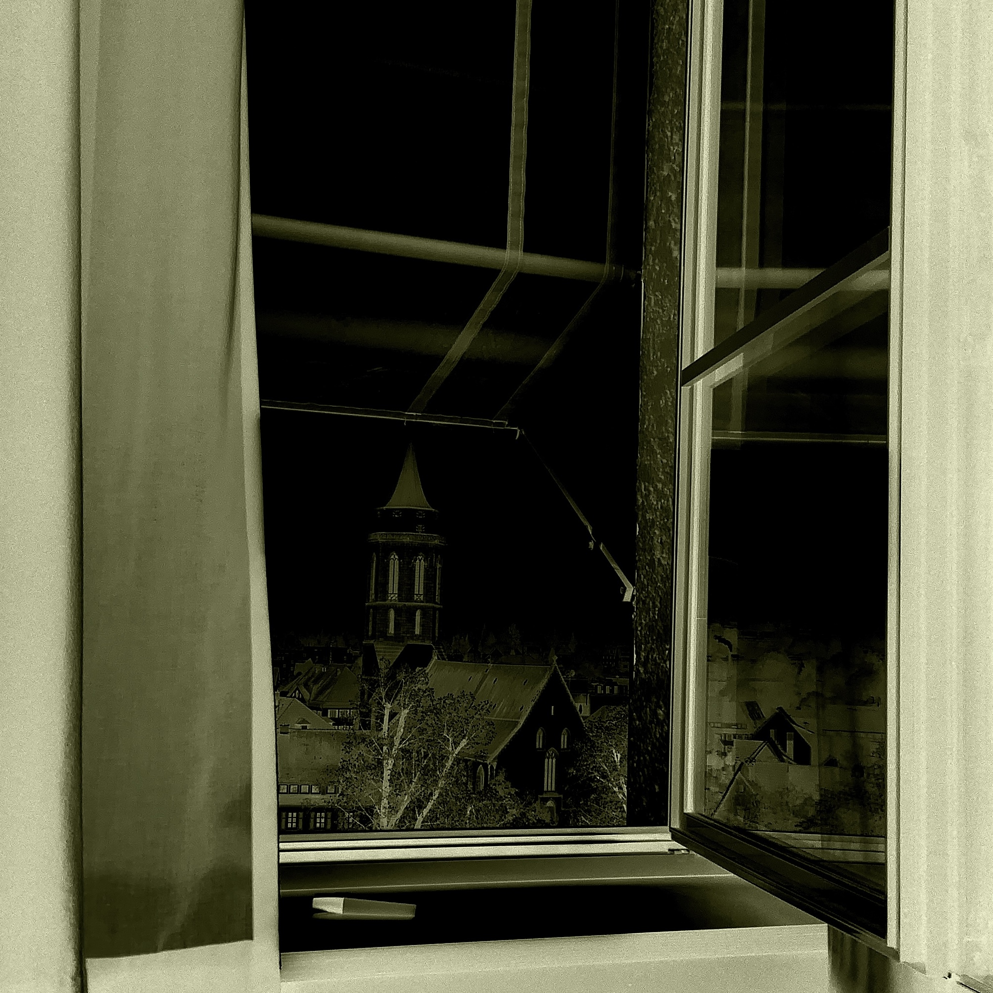 Ich habe Balingen aus dem Fenster fotografiert.